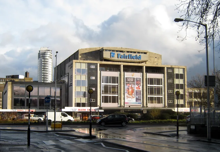 The Fairfield Halls arts complex on Park Lane, Croydon